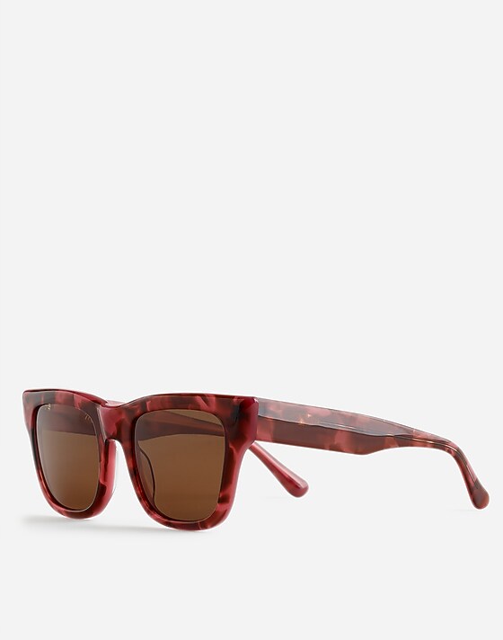 Madewell Oversized Chunky Sunglasses Dark Rosette