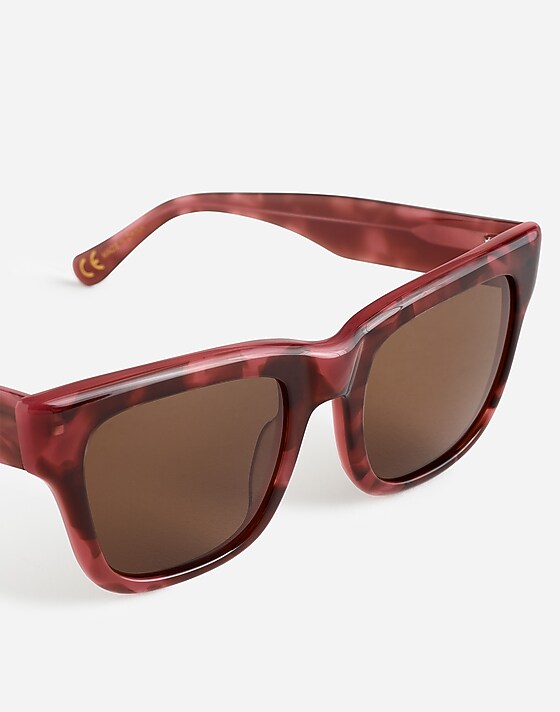 Madewell Oversized Chunky Sunglasses Dark Rosette