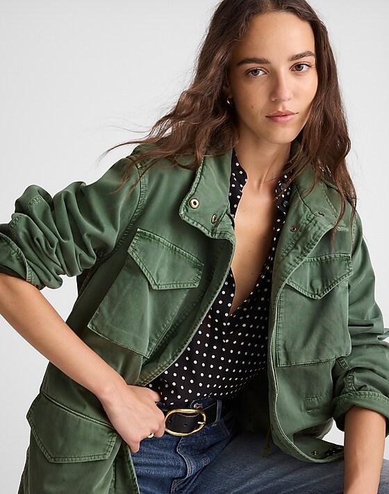 madewell Oversized Field Jacket green