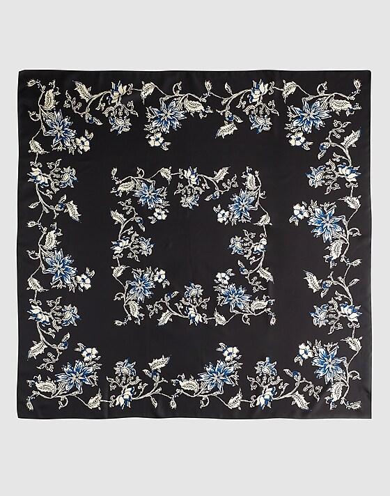 madewell Oversized Silk Bandana burnished umber