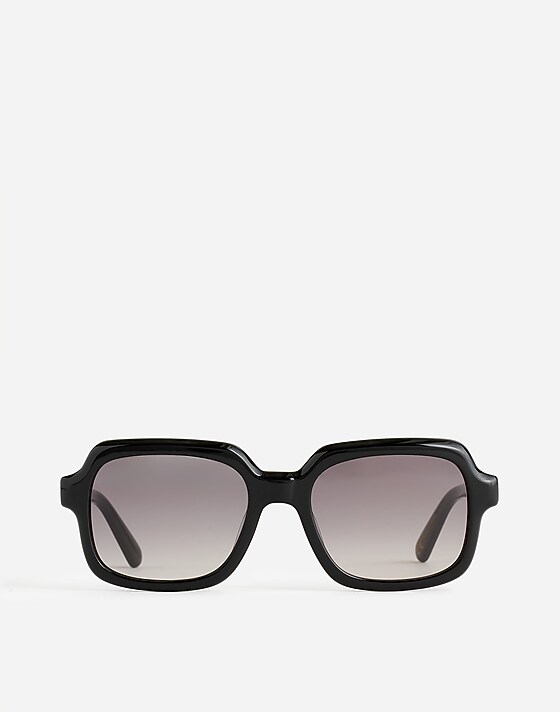 madewell Oversized Square Sunglasses true black