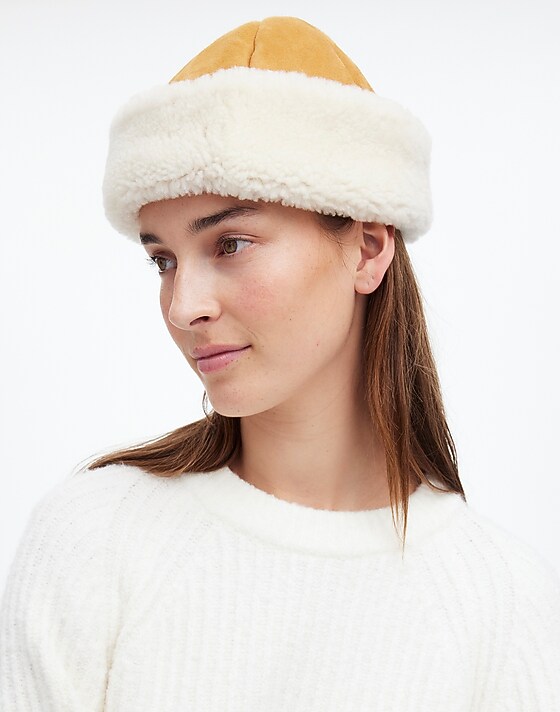 Madewell Owen Barry™ Sheepskin Hat Brandy Cream