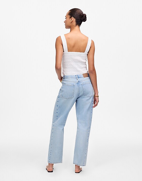 Madewell Pieced Barrel-Leg Jeans Foster Wash