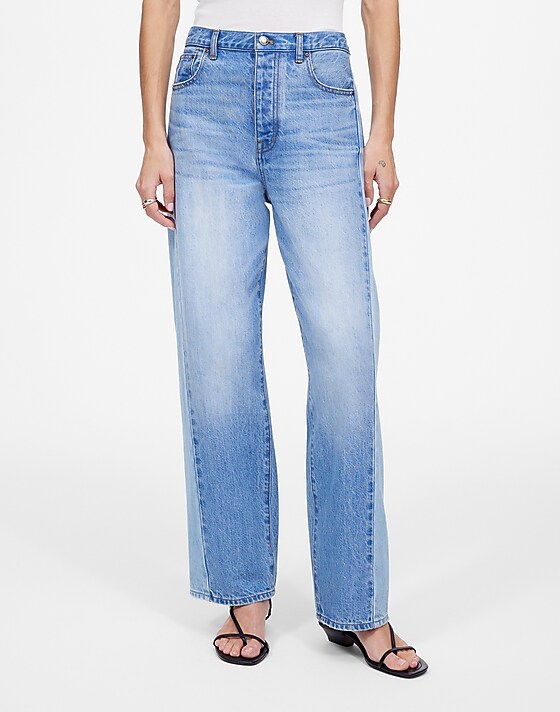 Madewell Pieced Barrel-Leg Jeans Redlands Wash