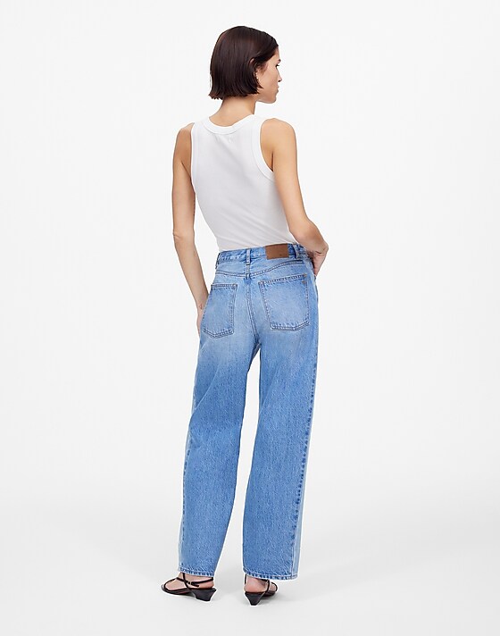 Madewell Pieced Barrel-Leg Jeans Redlands Wash