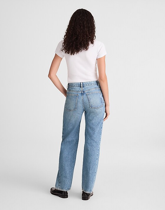 Madewell Pieced Barrel-Leg Jeans Rockcastle Wash