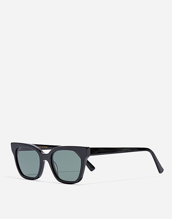 Madewell Pierport Sunglasses Black Coal
