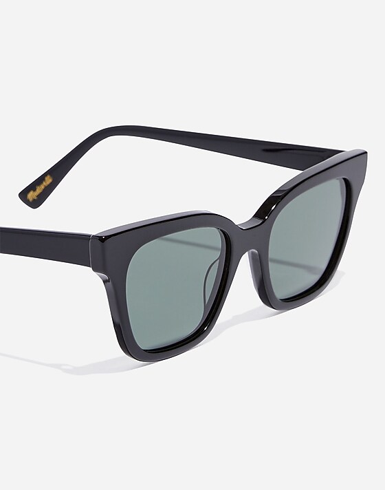 Madewell Pierport Sunglasses Black Coal