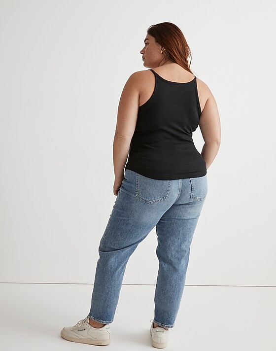 Madewell Plus Supima® Rib '90s Tank True Black