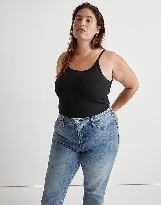 Madewell Plus Supima® Rib '90s Tank True Black