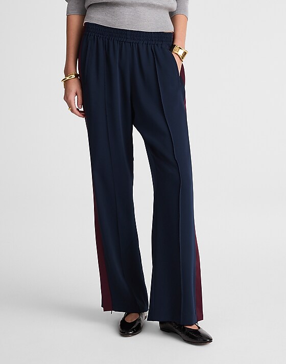 Madewell Pull-On Bootcut Track Pant Classic Navy