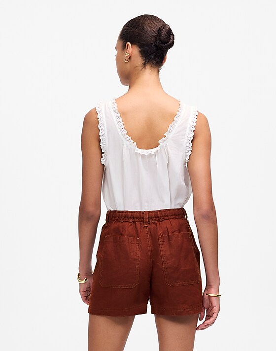 Madewell Pull-On Drawstring Shorts Henna