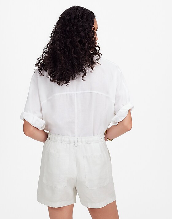 Madewell Pull-On Drawstring Shorts Salt