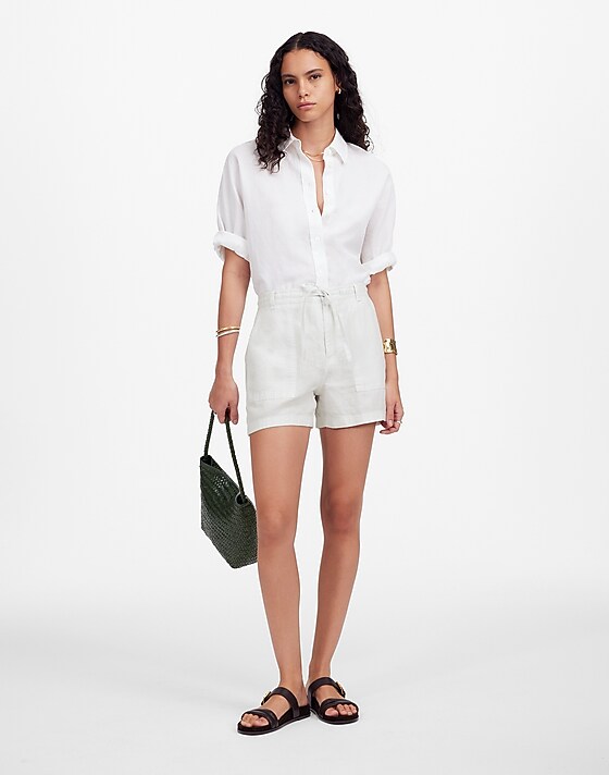 madewell Pull-On Drawstring Shorts salt