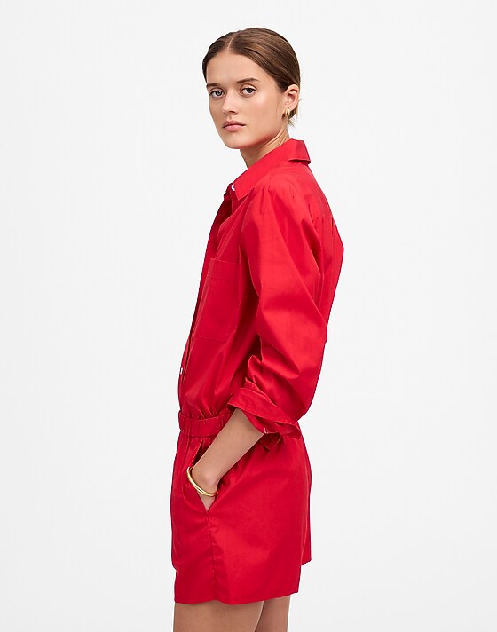 Madewell Pull-On Shorts Cerise