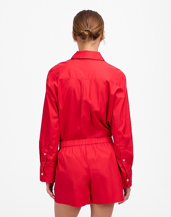 Madewell Pull-On Shorts Cerise