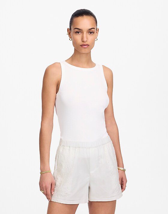 Madewell Pull-On Shorts White
