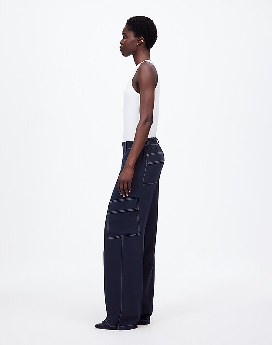 Madewell Pull-On Utility Pants Deep Indigo