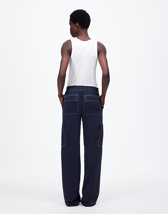 Madewell Pull-On Utility Pants Deep Indigo