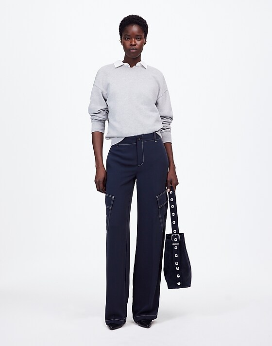 madewell Pull-On Utility Pants deep indigo