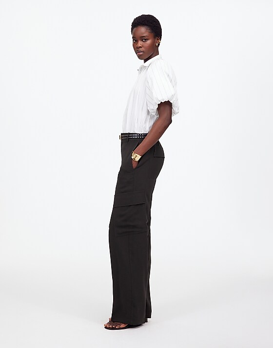 Madewell Pull-On Utility Pants Jet Black