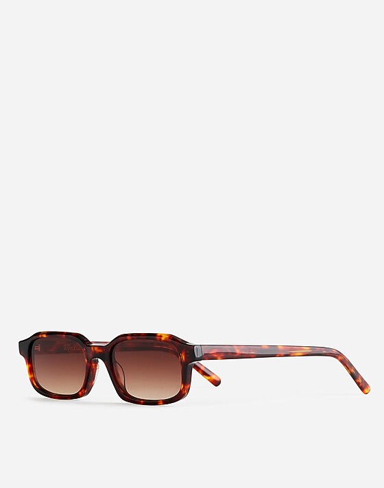 Madewell Rectangular Sunglasses Dark Tortoise