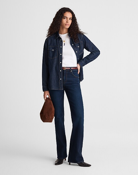 madewell Relaxed Bootcut Jeans foundry wash