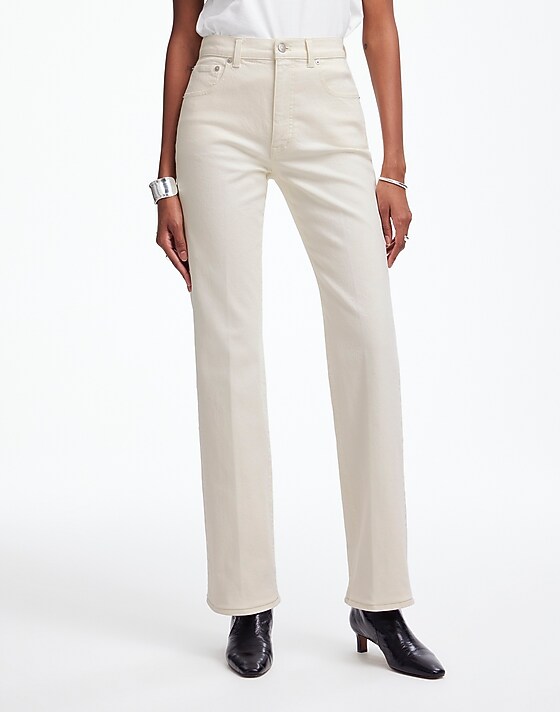 Madewell Relaxed Bootcut Jeans Vintage Ivory