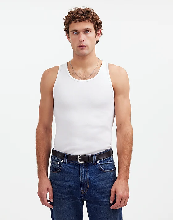 Madewell Ribbed Tank Soft White