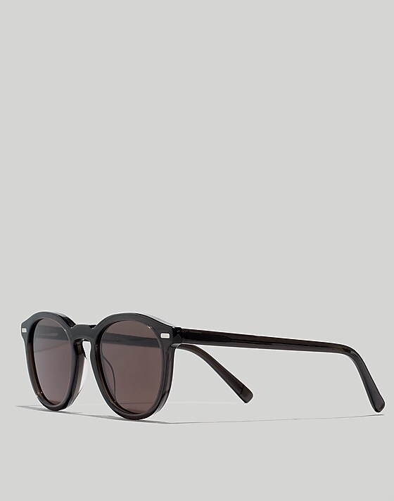 Madewell Round Acetate Sunglasses True Black