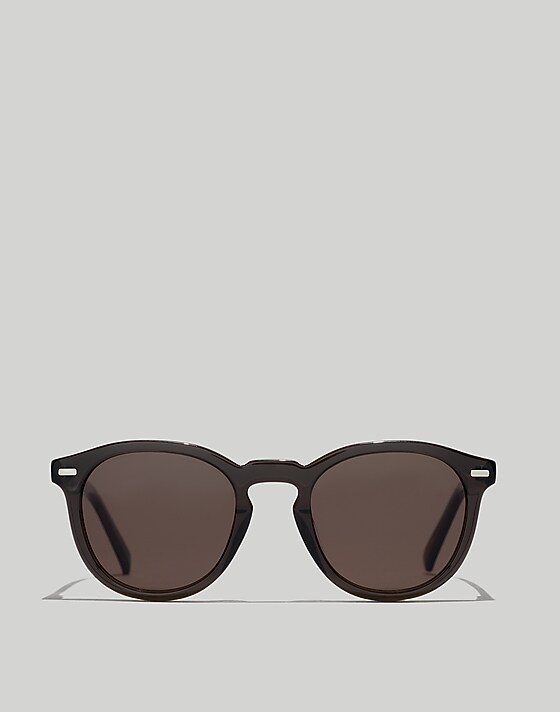 madewell Round Acetate Sunglasses true black