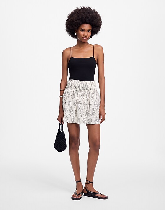 madewell Ruffled Mini Skirt lighthouse
