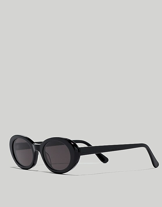 Madewell Russell Oval Sunglasses True Black