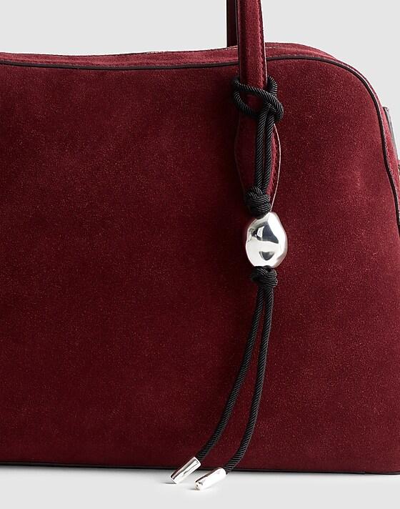 Madewell Sculpted Bead Cord Bag Charm True Black