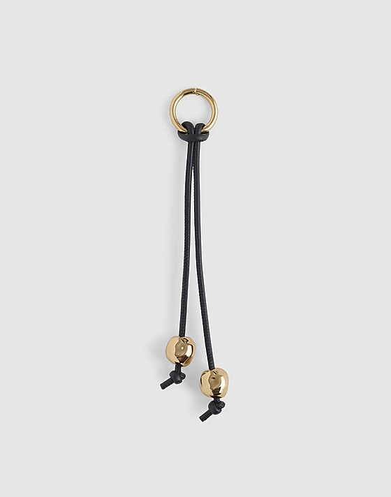 madewell Sculpted Cord Bag Charm true black