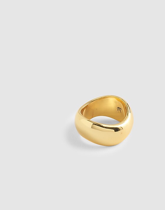 madewell Sculpted Statement Ring antique gold
