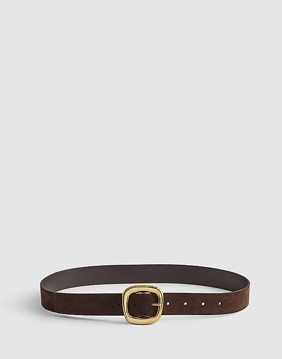 madewell Sculptural Buckle Belt dark carob