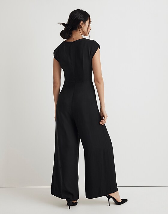 Madewell Seamed Wide-Leg Jumpsuit True Black
