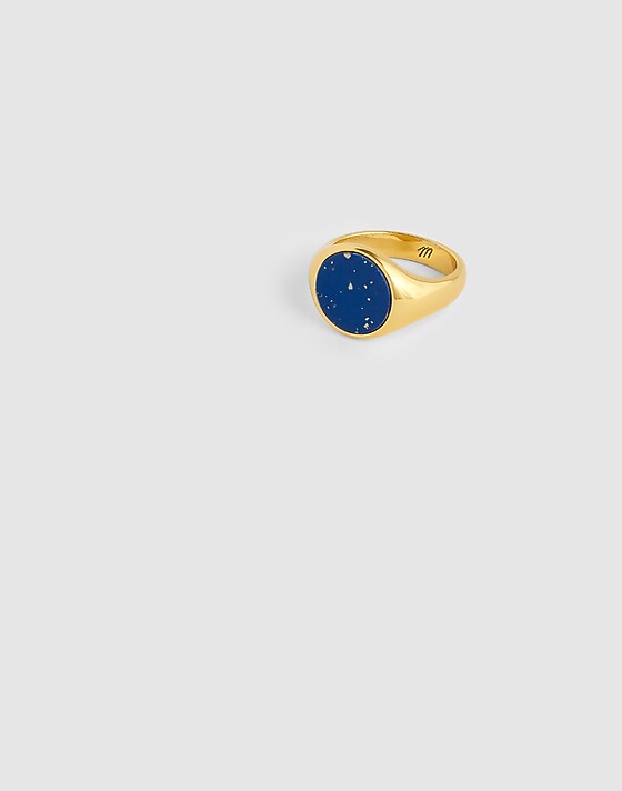 madewell Semiprecious Signet Ring lapis