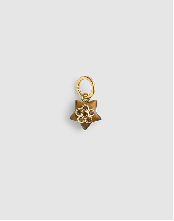 madewell Semiprecious Star Charm tigers eye