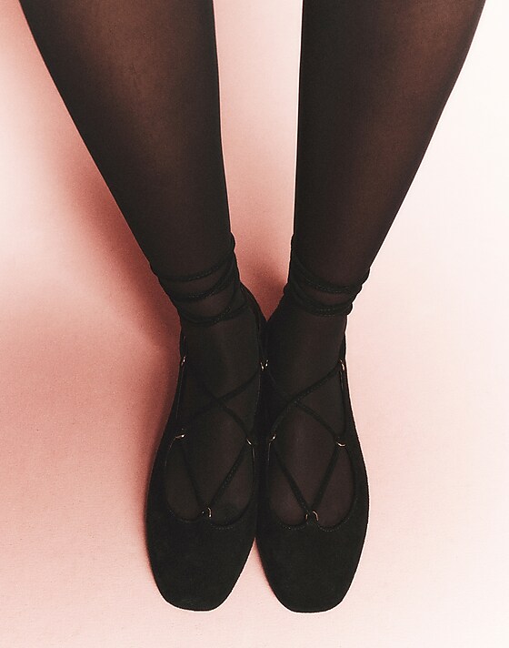 Madewell Sheer Tights Jet Black