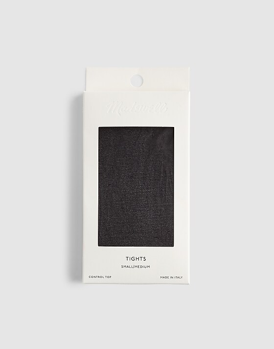 madewell Sheer Tights jet black