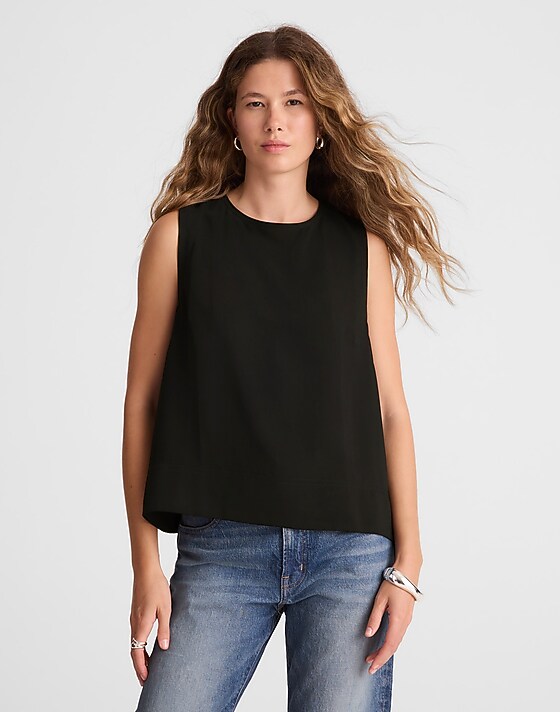 Madewell Shell Top Jet Black