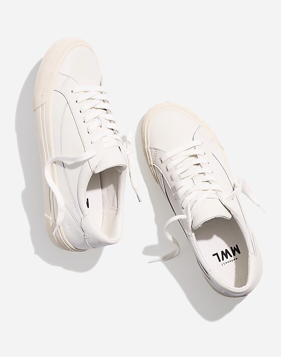 Madewell Sidewalk Low-Top Sneakers Pale Parchment