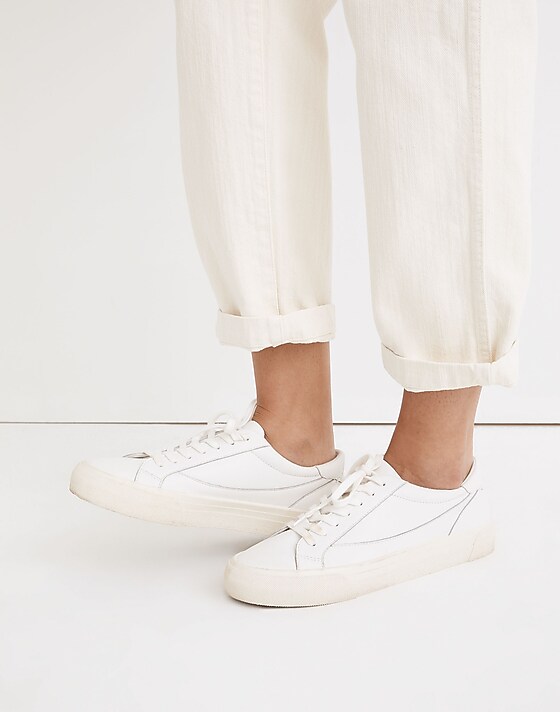 Madewell Sidewalk Low-Top Sneakers Pale Parchment