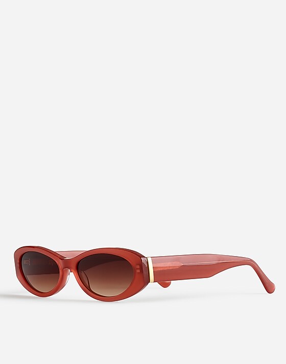 Madewell Skinny Oval Sunglasses Reserve Red