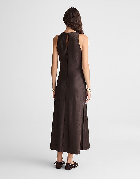 Madewell Sleeveless Maxi Dress Black Walnut