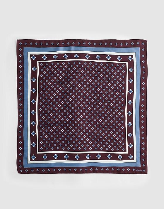 Madewell Small Silk Bandana Dark Pomegranate