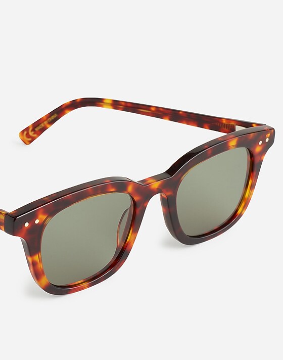 Madewell Square Acetate Sunglasses Dark Tortoise