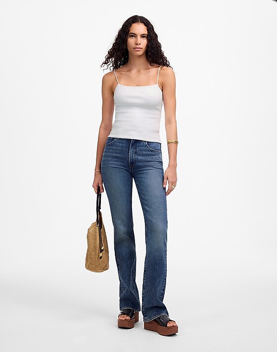 Madewell Squareneck Tank Top White